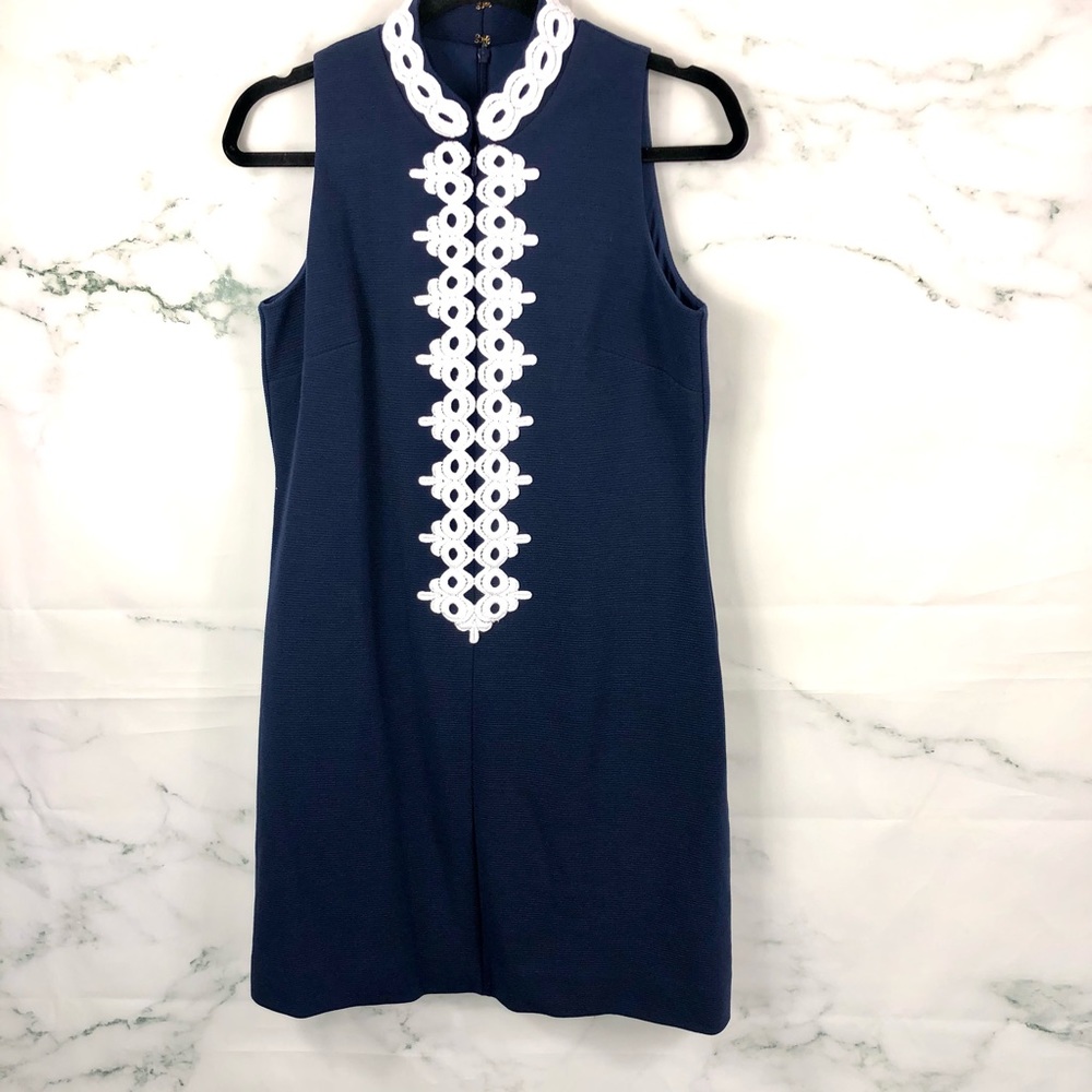 LILLY PULITZER Callista High Collar Shift Dress - Picture 8 of 11